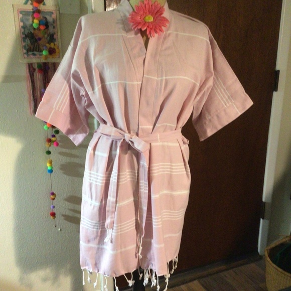 Turkish cotton kimono sleeve dressing robes - Picture 1 of 4